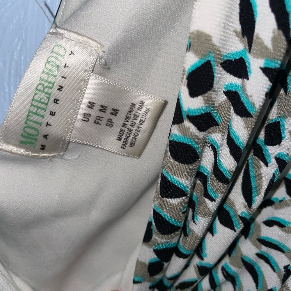 Women’s Size Medium Motherhood Maternity Sleeveless Ruched Dress - Picture 2 of 3